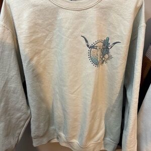 Gildan Beige Sweatshirt with Graphic Design